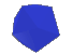 Blue Tumbling Dodecahedron